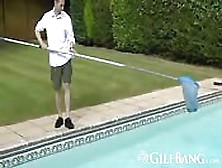 Mature Bbw Fucked In Ass By The Pool Boy