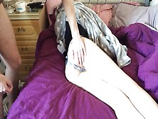 Bitch Wifey Woken Up To Receive A Cumload