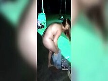 Stripping And Pee Outdoor