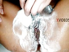 Desi Women Into Wc Shaving Vagina & Fucked.