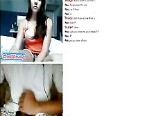 Horny Teen Showing Her Tits To A Stranger On Video Chat