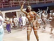 Linda Negra Nua No Carnaval Do Brazil