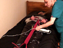 Jun 14 2022 - Rubber Boy Gets Tied Up & Breath Controlled In Silver Nylon