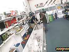 Pretty Black Babe Fucked At The Pawnshop For The Golf Clubs