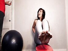He Made Me Squirt Inside My Yoga Leggings During My Ab Workout (Strong Orgasm)