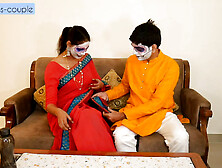 Desi Sali Sapna Turned Horny While Celebrating Festival With Jiju