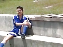 Latino Soccer Boy Fucking Bare Outdoor