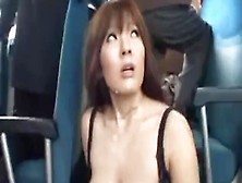 Young Chinese With Big Boobs Gangbanged In The Bus