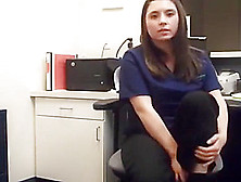 Sexy Girl Masturbate At Work On Webcam