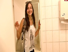 Young-Devotion Blowjob And Fuck In Store Restroom