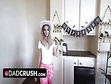 Sexy Step Daughter Can Have Her Halloween Party As Long As Stepdad Gets To Fuck Her Mouth And Pussy