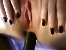 Dildo Gets Stuck In Anal