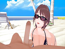 (Big Beautiful Woman) Haha Musume - Sex With Sakie (3D Cartoon)