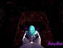 Darkstalkers Animated 3D - Morrigan Jerk Off,  Oral Sex And Cunnilingus