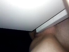 Wet Trembling Orgasm From Table Corner Humping.