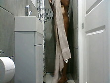 Indian Guy Showering After A Long Day At Work