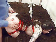 Gothic Whore Gets Brutal Anal Funeral -- Ass To Mouth In The Dirt