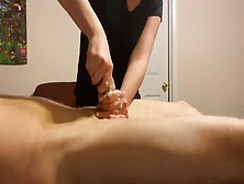 Extreme Post Cums Torture On The Head After He Orgasm