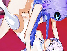 Hyperdimension Neptunia - Futanari Purple Heart Creampies Purple Sister
