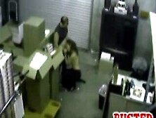 Eager Employee Busted Rubbing And Sucking Manhood In Warehouse