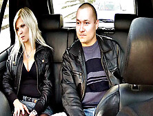 Blonde Wife Gets Pounded In The Cab While Her Cuckold Hubby Watches In Delight