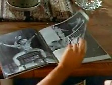Woman Is Reading A Dirty Magazine.