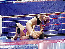 Lesbian Babes Queening In A Boxing Ring