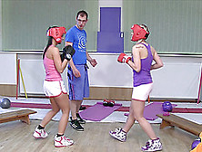 Lucy And Kari Love Boxing But Also The Vigorous Cock Riding