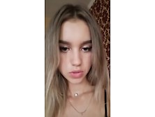 Hottest Russian Cutie Poking Her Nipples Out On Periscope