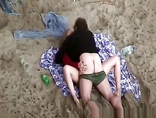 Clothed Woman Fucked In The Beach