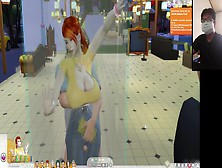 The Sims Four:10 People Flirting In The Transparent Shower Foreplay - Part One