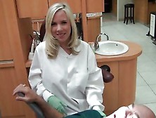 Dentist Britney Beth Gives Her Patient A Prick Sucking