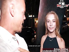 German Berlin Agent Pick Up Young 18Yo Petite College Teen On Street For Erocom Date Fuck
