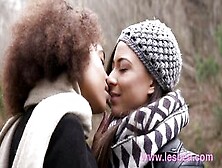 Lesbea Black French And Brazilian Romantic Pussy Eating Lesbians