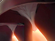Girl With Panty Pad In The Amateur Upskirt Video