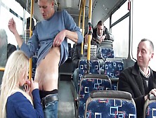 Petite Blonde Babe Lindsey Olsen Gets Rammed In Public Bus