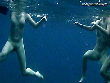 Girls On Tenerife Swimming Nude