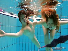 Kinky Katka And Kristy Underwater Swimming Babes