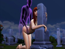 She Goes To The Cemetery For 1 Last Fuck With Her Bf