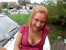 Blonde European Girl Public Blowjob And Drilling Pov