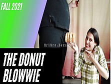 Birthday Donut Crush & Blowjob With Cum In Mouth - Mrandmrshexum