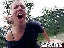Euro Teen Nessy Gets Fucked Up Agaist A Car In A Back Ally