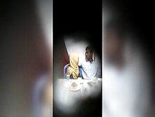 Hijabi Girl Kissing Her Bf And Also Sucking His Cock In A Restaurant