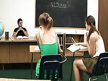 College Teens Get Horny In Detention And Fuck Their Hot Teachers!