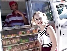 Blonde 19 Year Old Fuck Into A Car Until The Cumshot Inside