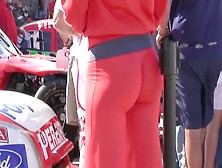 Brazilian Ass In Tights At The Race Track
