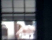 Fem Is Voyeured Flashing Her Nude Titties In Window