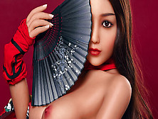 Real Japanese Sex Doll With Small Boobs And Cute Dress