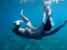 Underwatershow Erotic Young Models In Water