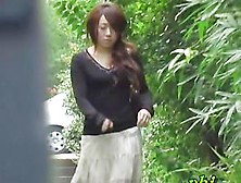 Zealous Japanese Angel Flashes Her Beaver When Her Skirt Gets Lifted